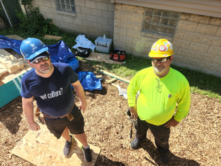 Winco employees helping out with a Habitat for Humanity project
